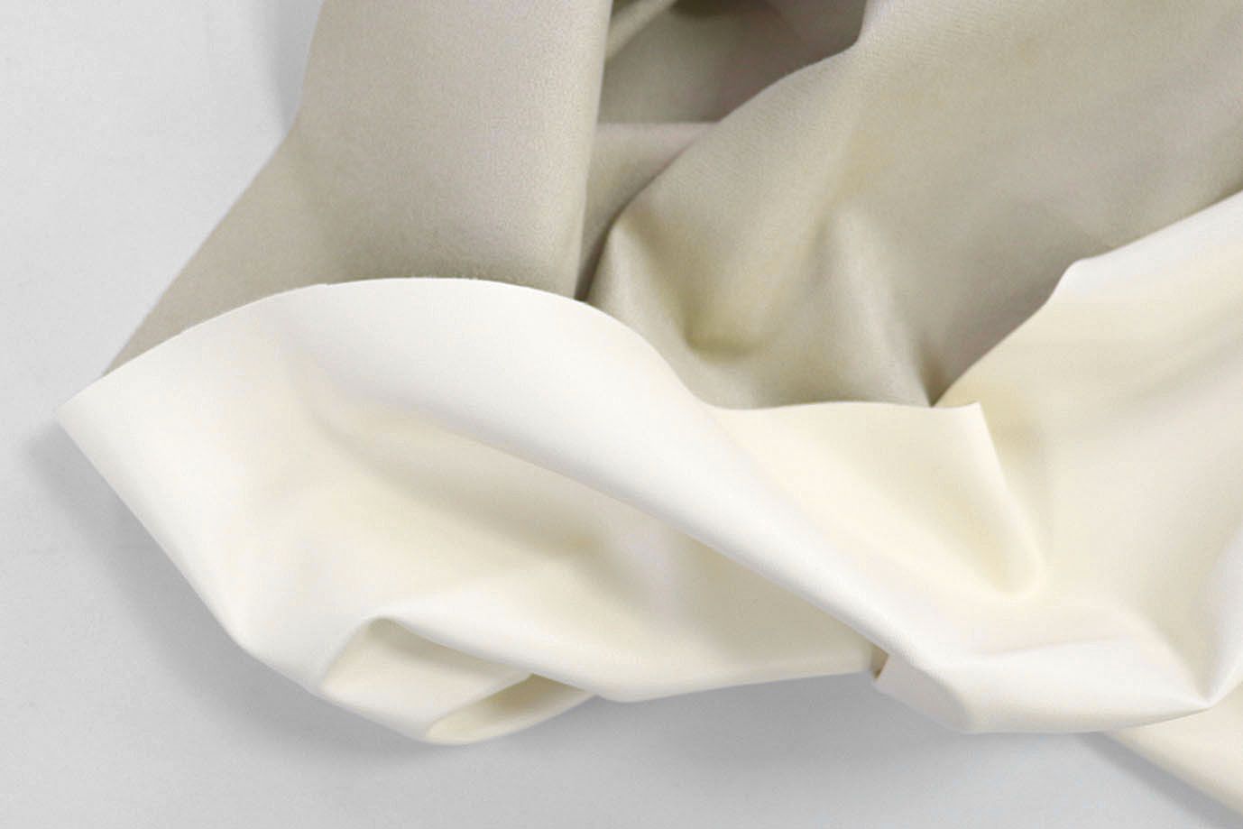 Кожа стрейч на замше/молочный DT-16310/C#1