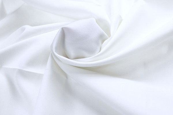 Костюмная ткань "Барби" стрейч/белый 4186-PY/C#1