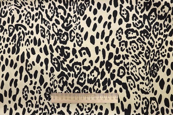 Шелк принт/леопард черно-молочный 3881-PY/D#3/C#1