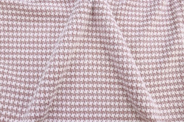 Трикотаж "Альпака" жаккард/гусиная лапка бело-розовая 812-PG/D#2/C#3