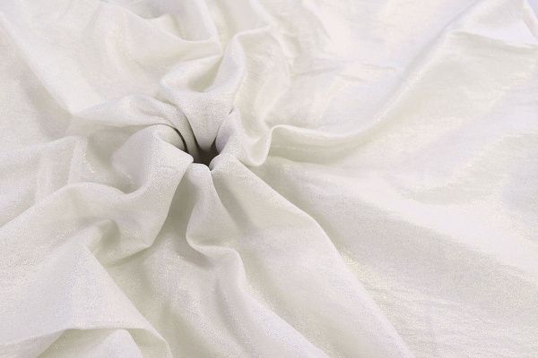 Лен БОХО металлик/молочный 3792-PY/C#Creme