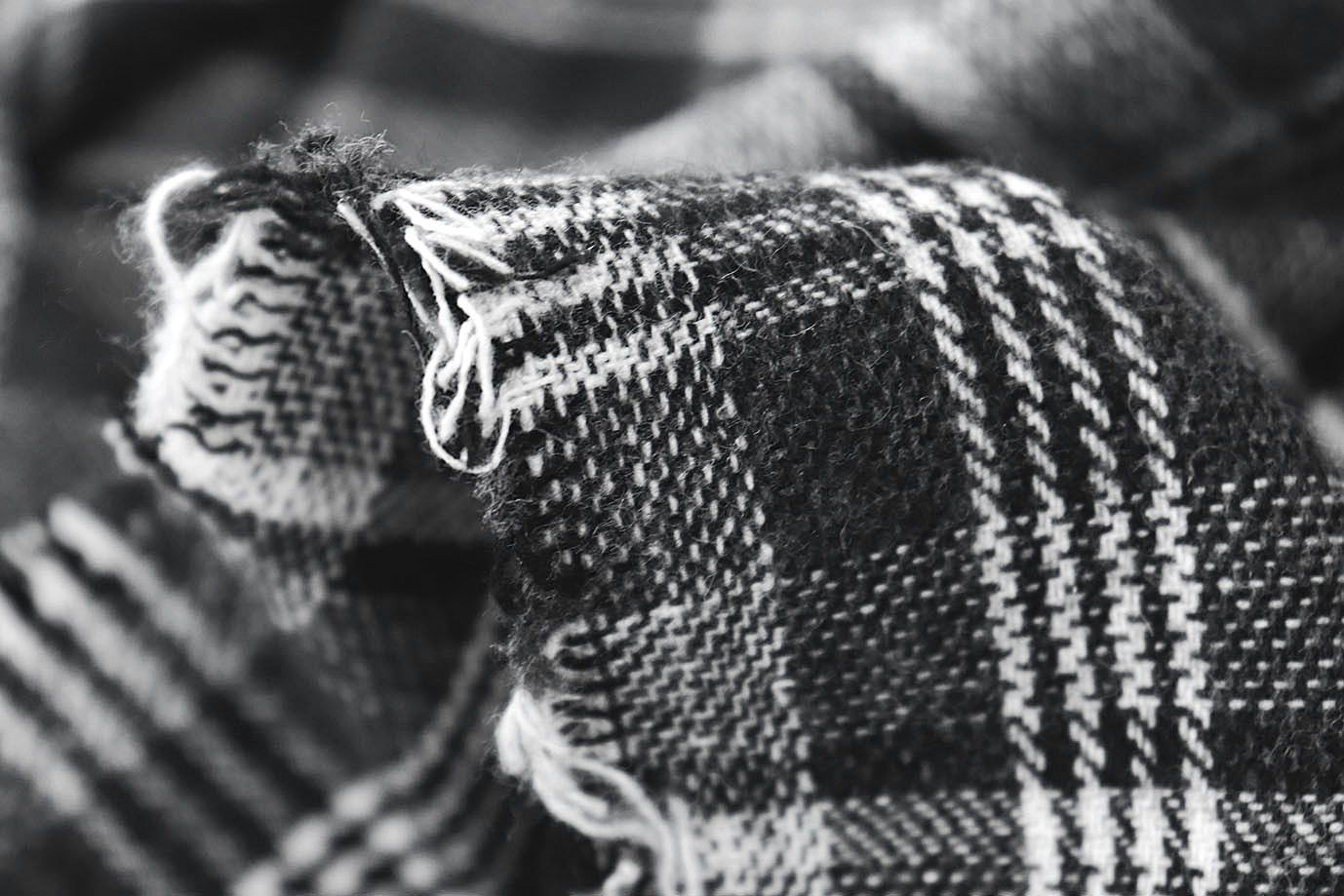 Пальтовая ткань принт/клетка черная на белом 908-29135/C#4