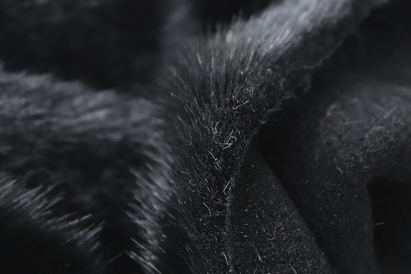 Искусственный мех "Норка"/черный 1806006