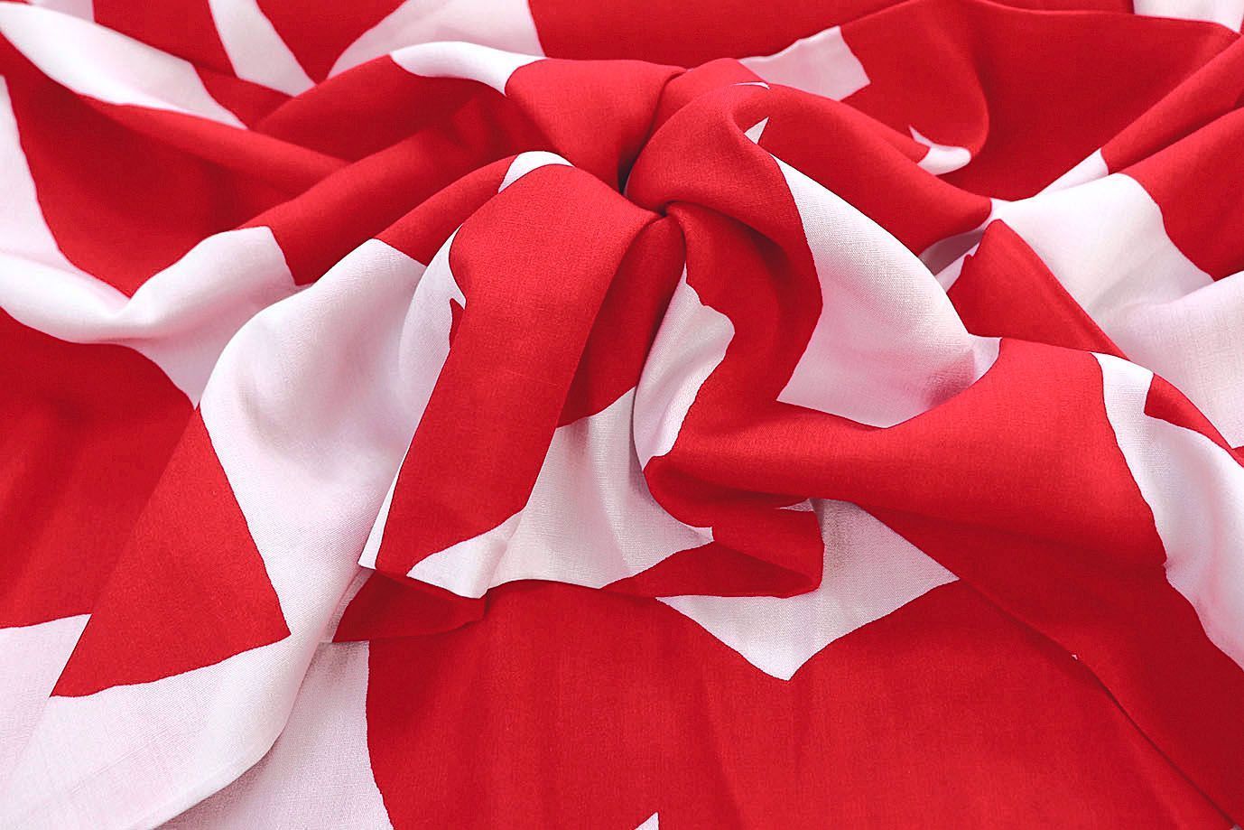 Штапель принт/бело-красный 1374-PY/D#8/C#6