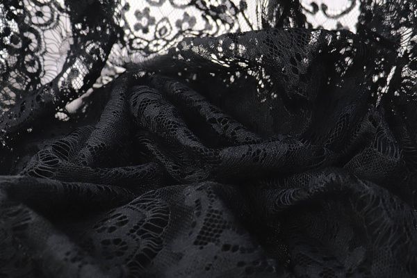 Гипюр "Реснички"/черный 3207-PY/C#3