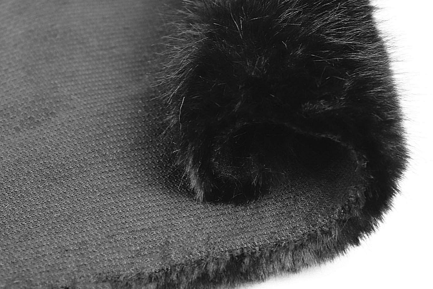 Искусственный мех "Песец"/черный AP5110703/D#289-220070-85/C#11-2