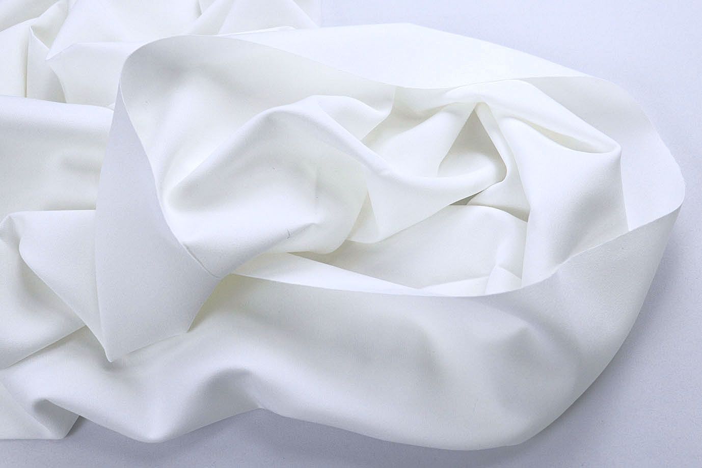 Костюмная ткань "Барби" стрейч/белый 4186-PY/C#1