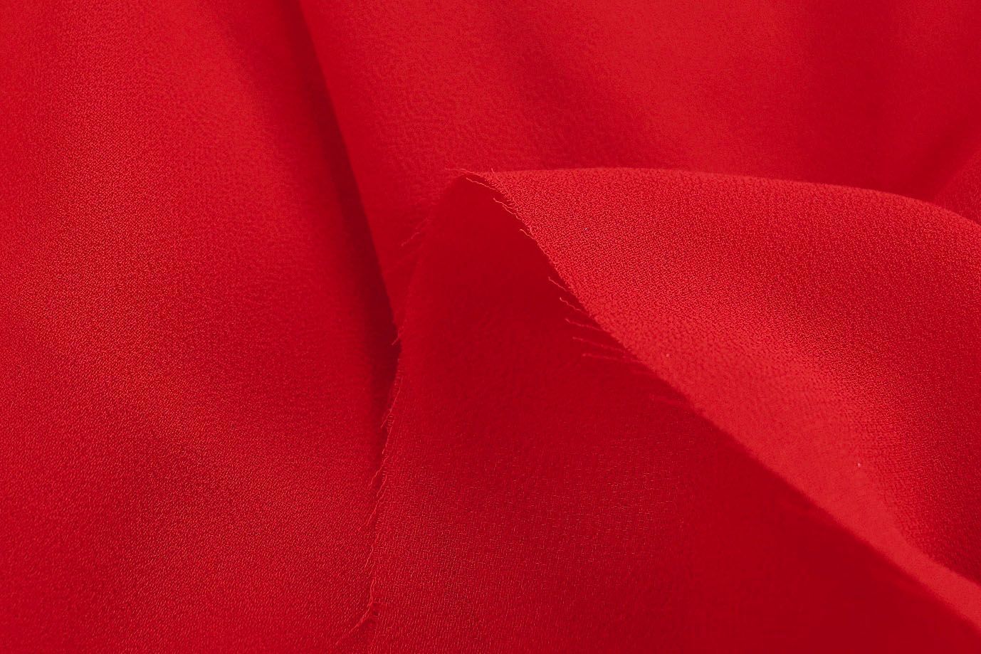 Шифон "Сахар" креп/красный SSR-832/C#9 (16974)