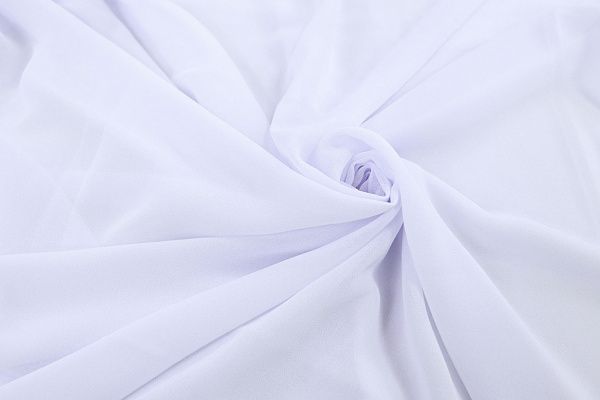 Шифон креп/белый 747A-PG/C#1