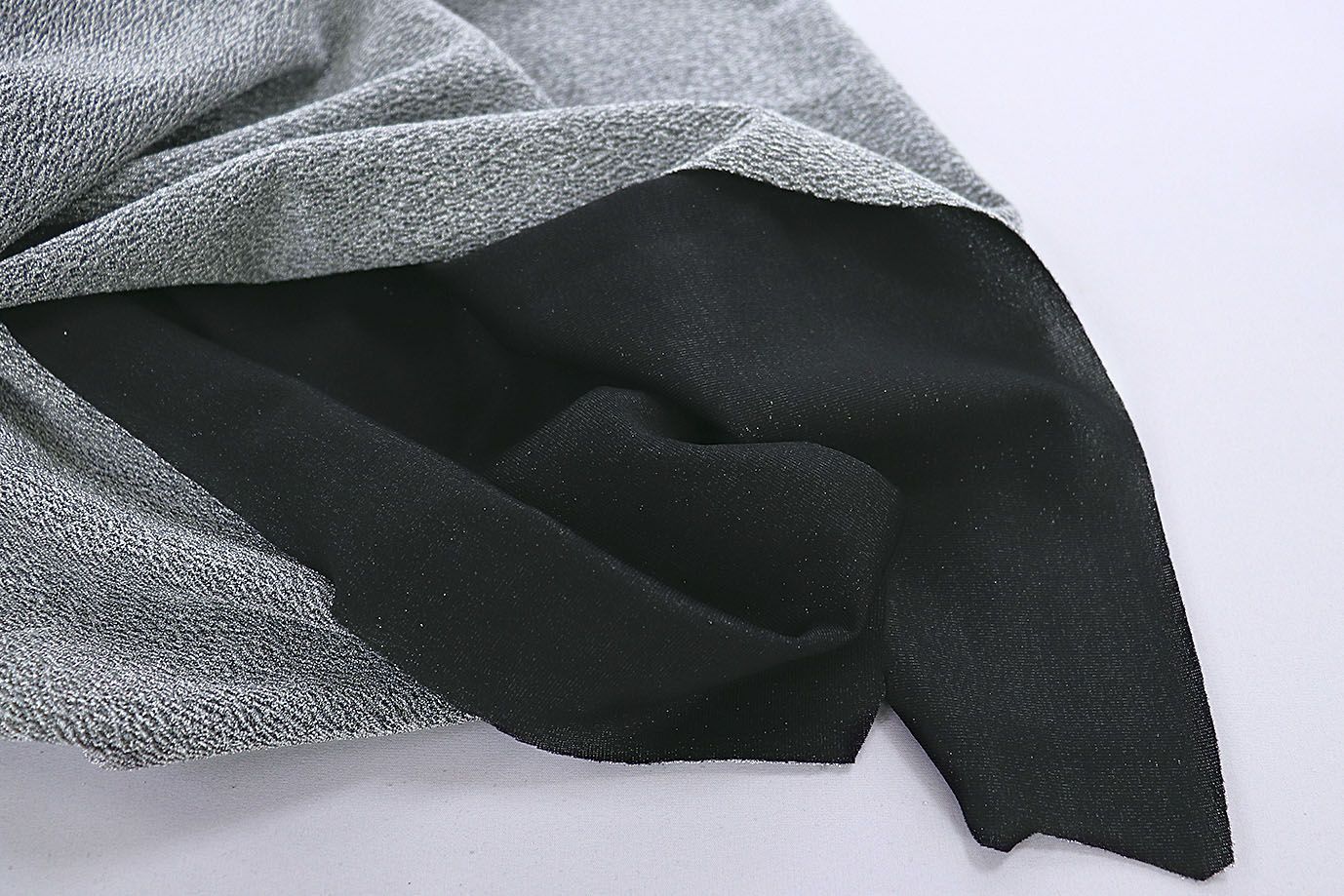 Трикотаж с люрексом на интерлоке/серый 1391-PY/C#1