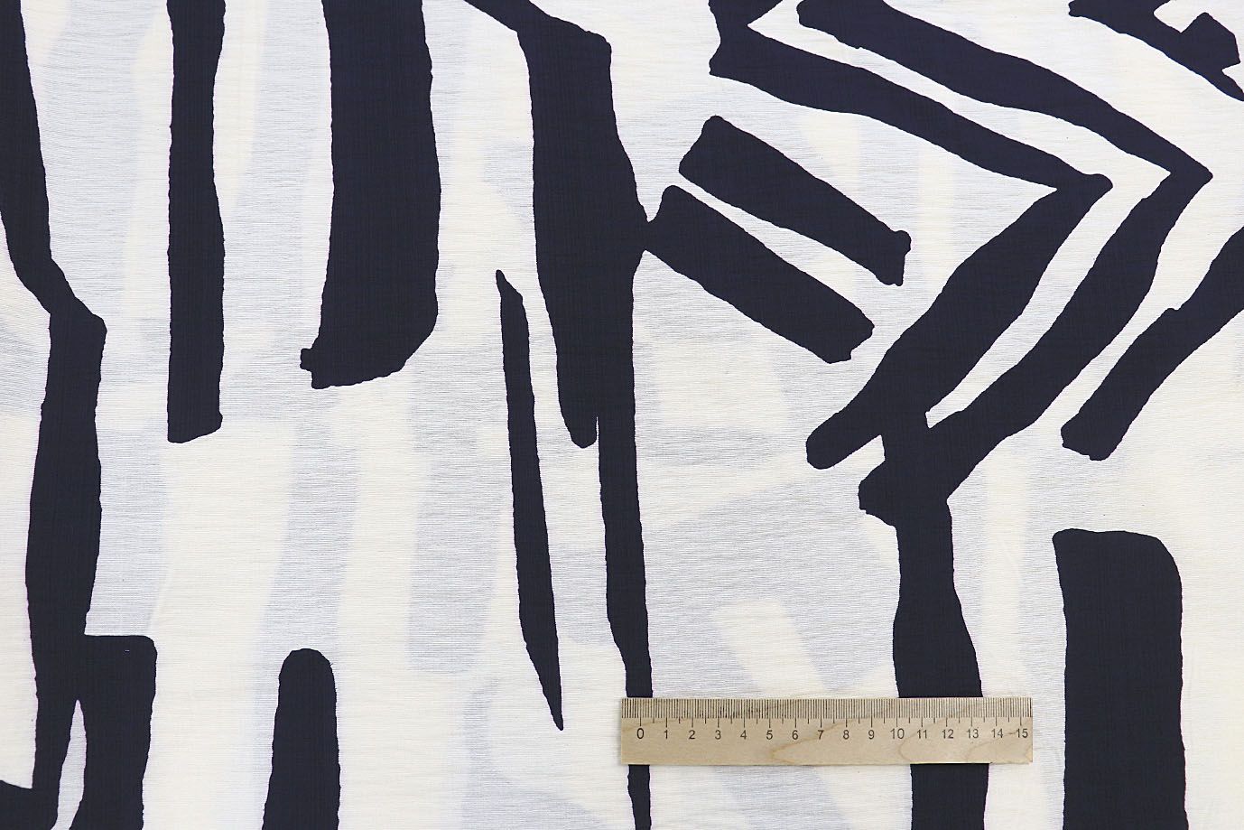 Лен стрейч принт/темно-синий на молочном 3788-PY/D#2/C#5