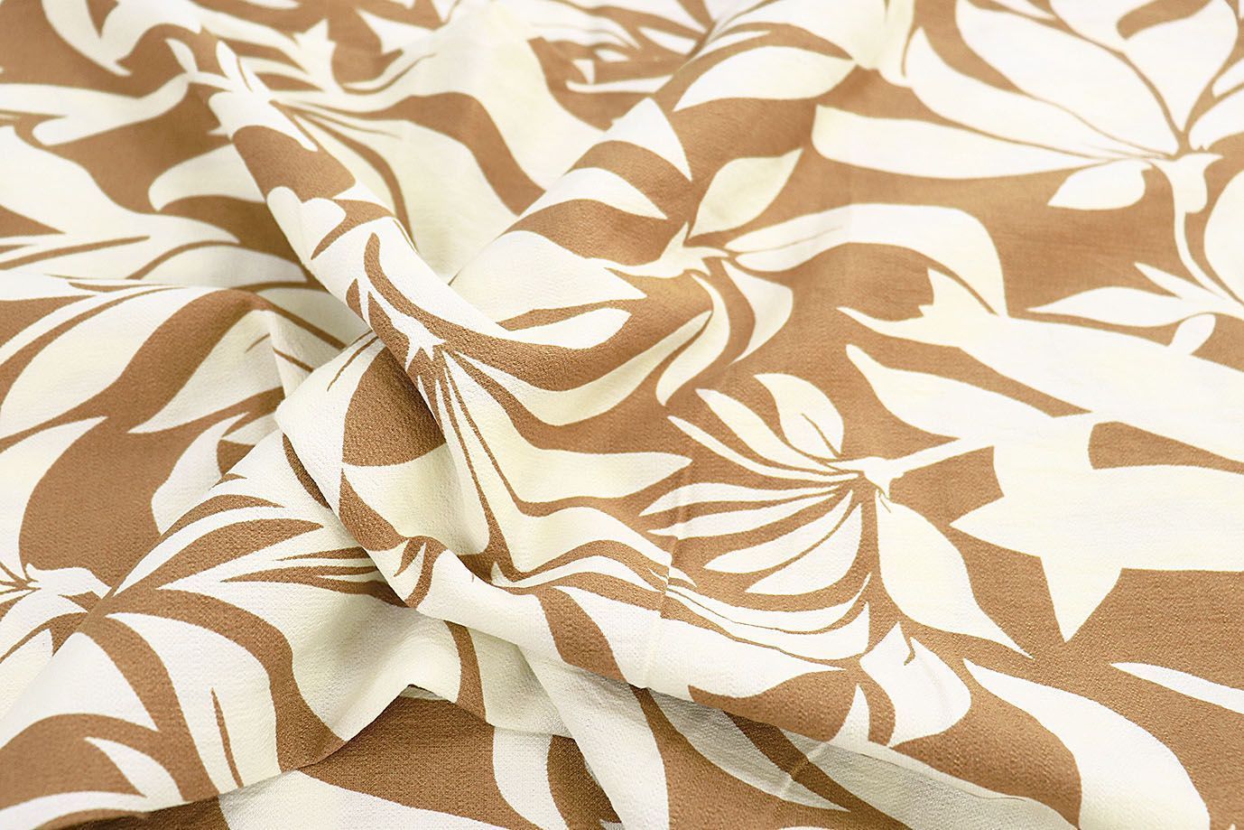 Лен БОХО принт/молочно-коричневый 3857-PY/D#9/C#1