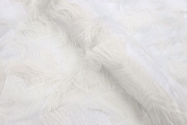 Бахрома "Звезды" принт/молочный на белом 2125-PY/С#1