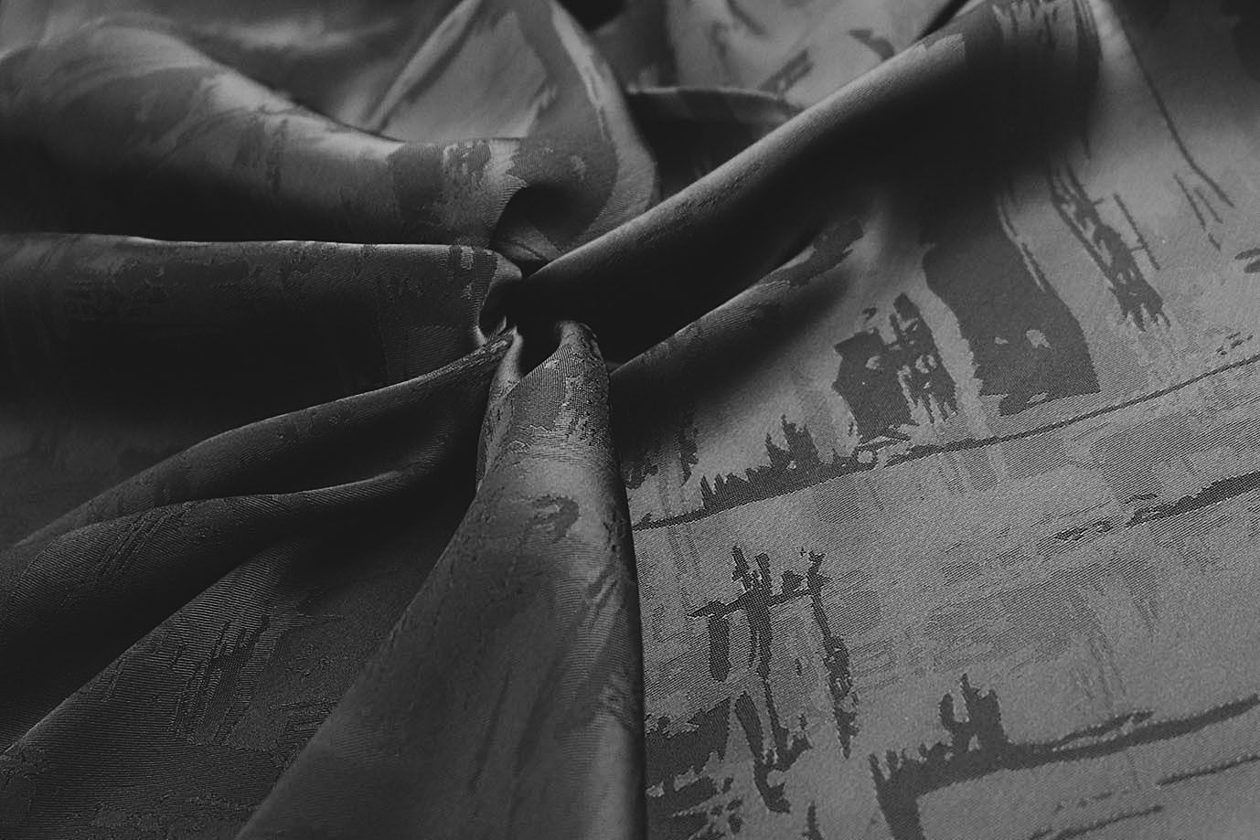 Сатин "Пандора" жаккард/черный 4025-PY/D#2/C#5