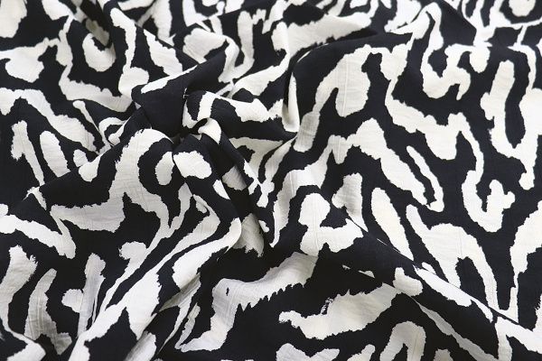 Лен N/R принт/черно-белый 3891-PY/D#6/C#1