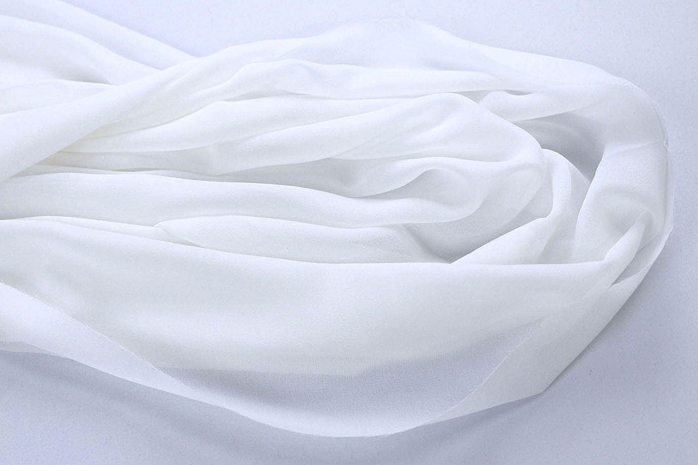 Шифон "Сахар"/белый DT-18007/C#1