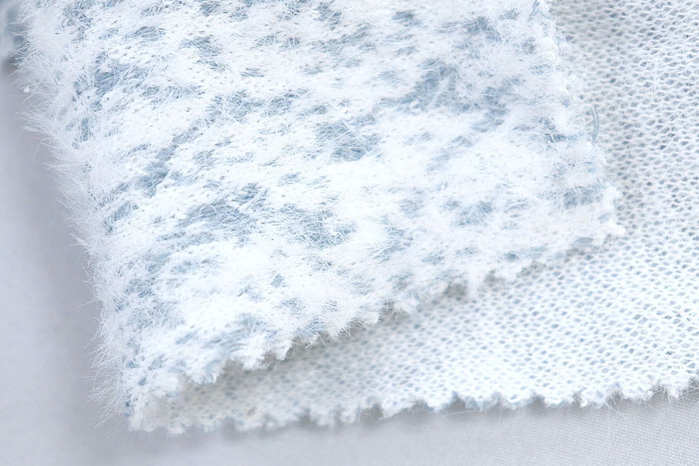 Трикотаж "Травка" принт/голубой на белом 3977-PY/D#2/C#3