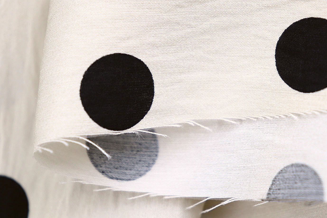 Купра принт/горох черный на светло-бежевом 4072-PY/D#1/C#1 (12342)