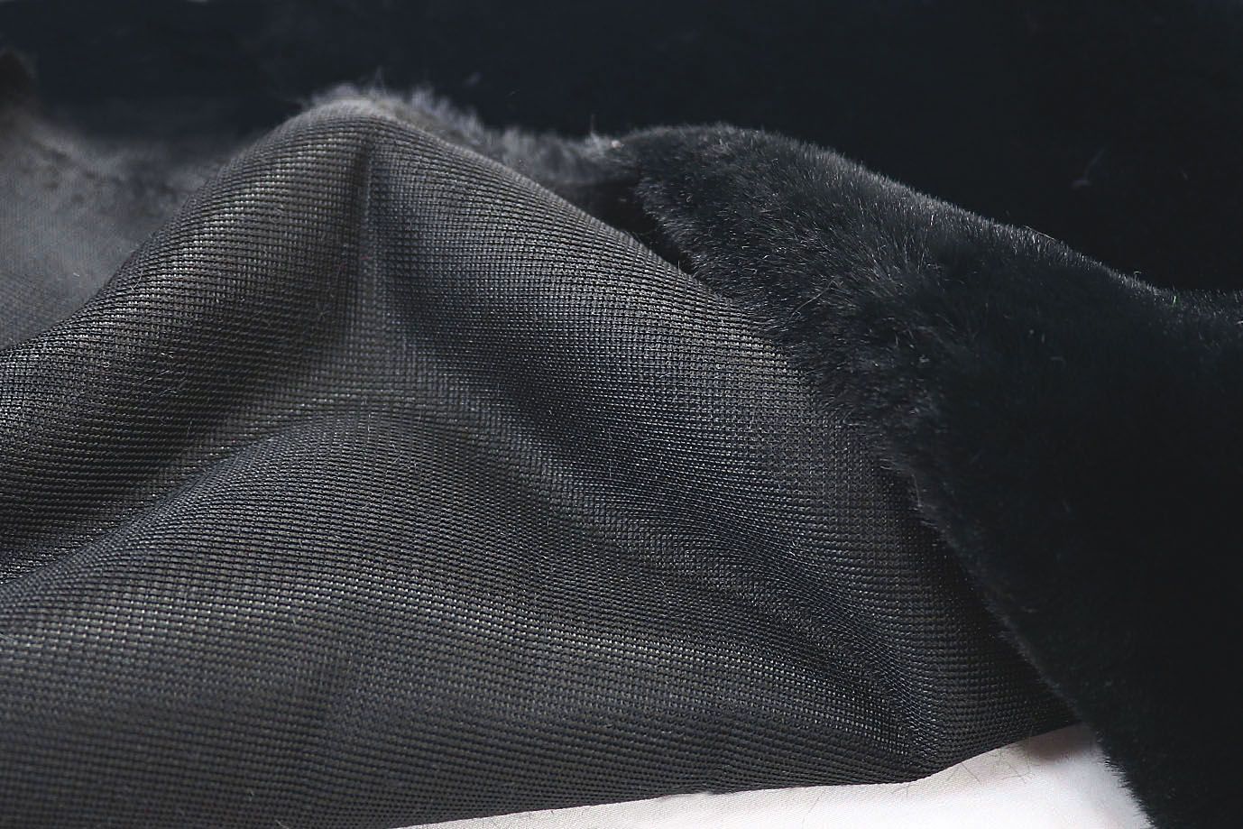 Искусственный мех "Кролик"/черный AP220217017/D#3062207/C#7