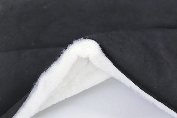 Ткань простеганная "Полоска"/черный 1376-PY/12+CC300