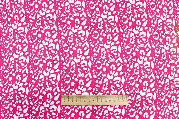 Штапель принт/бело-малиновый 1374-PY/D#40/C#1