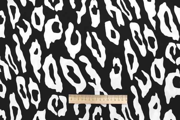 Штапель твил принт/черно-белый 3845-PY/D#3/C#1