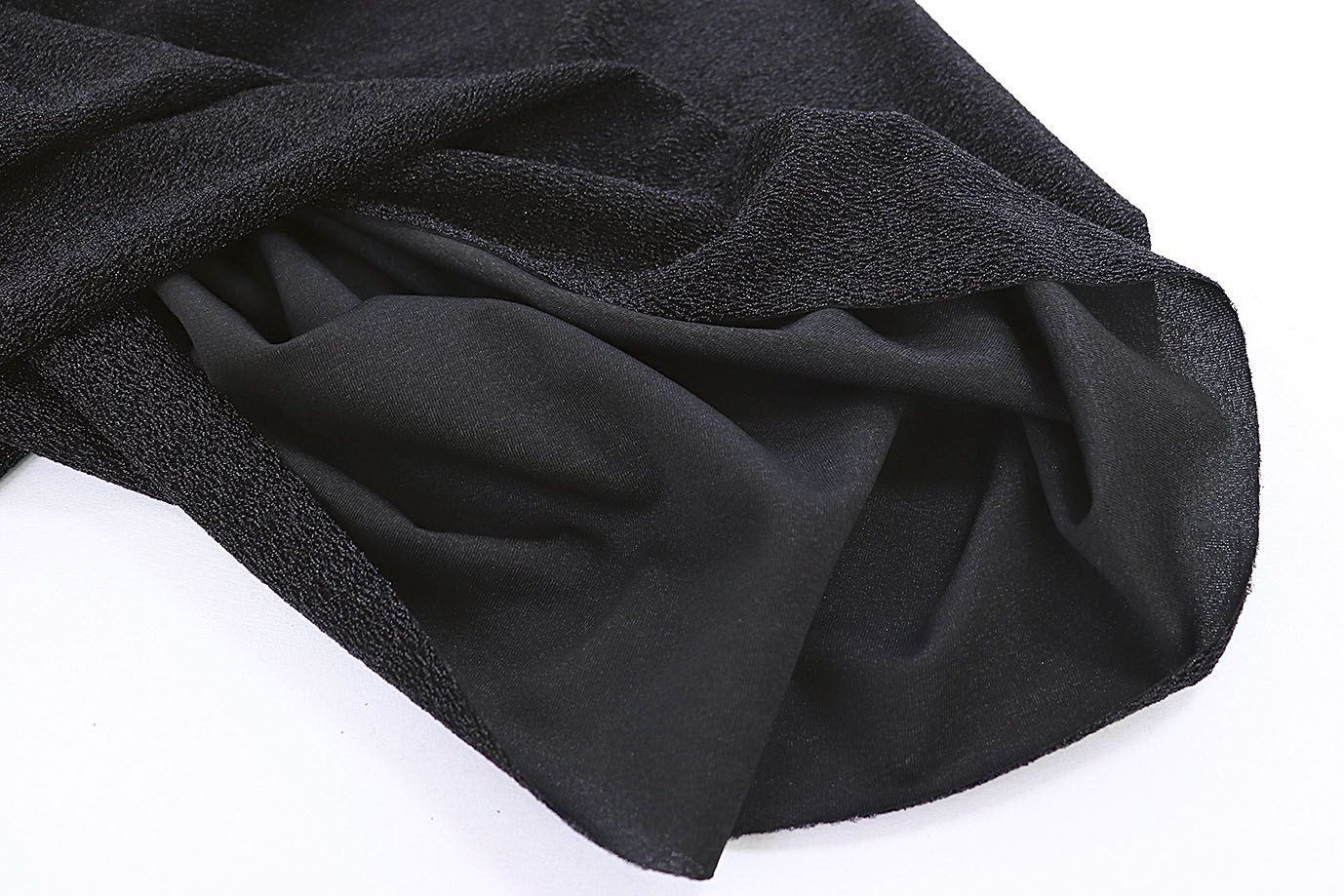 Трикотаж с люрексом на интерлоке/черный 1391-PY/C#4