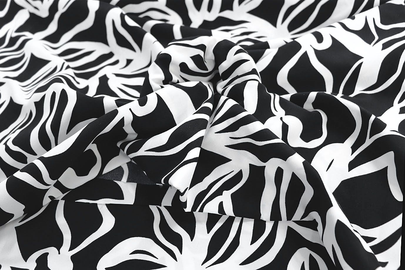 Хлопок "Поплин" принт/черно-белый 3848-PY/D#3/C#4