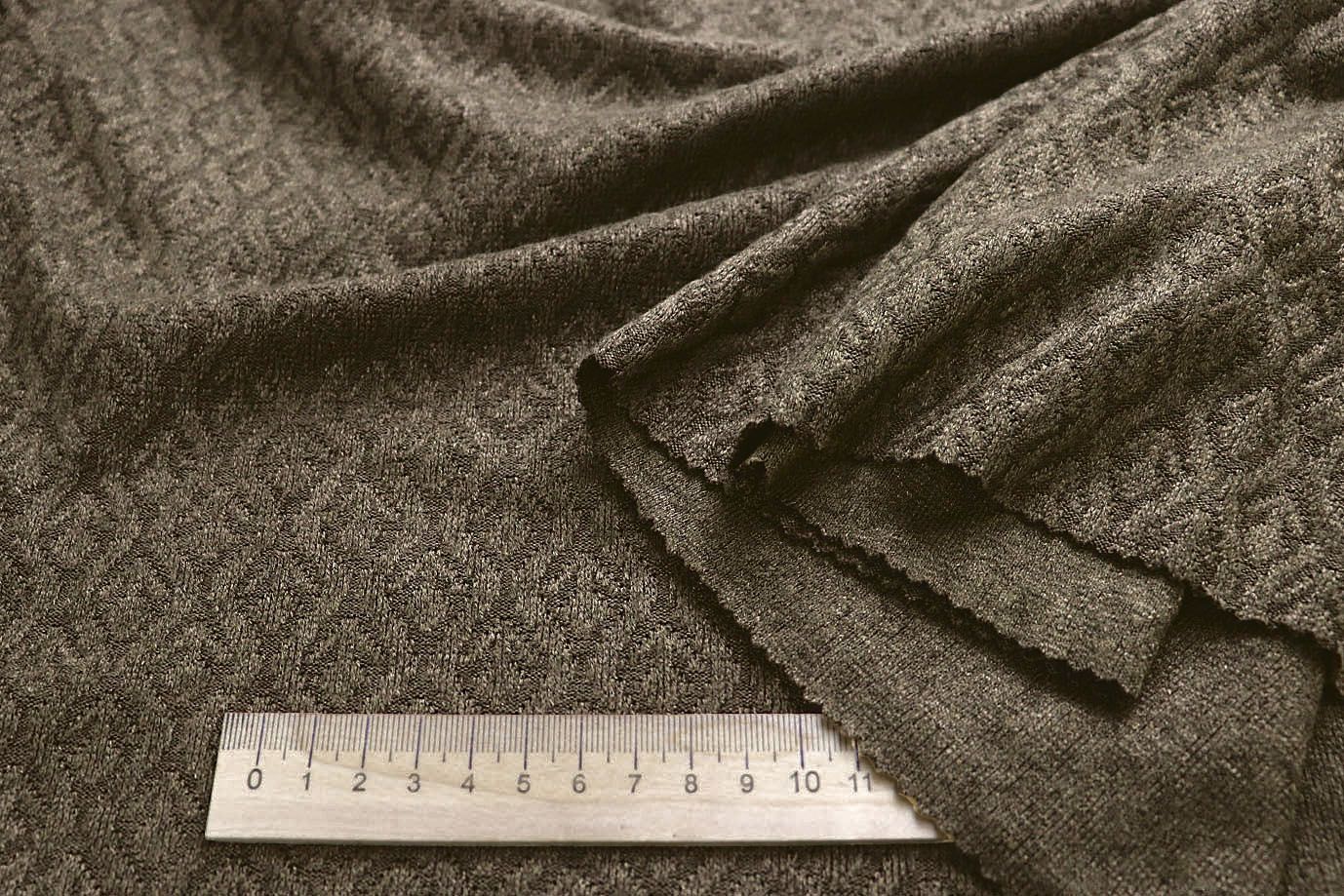 Трикотаж жаккард/коричневый 3994-PY/D#1/C#4