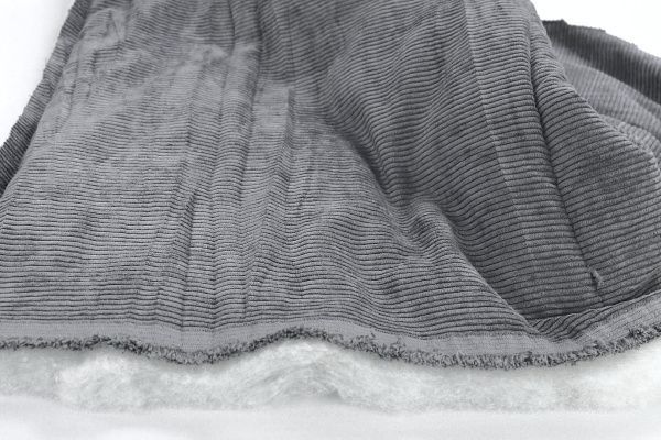 Ткань простеганная "Полоска"/серый P51 3735/6+CC300