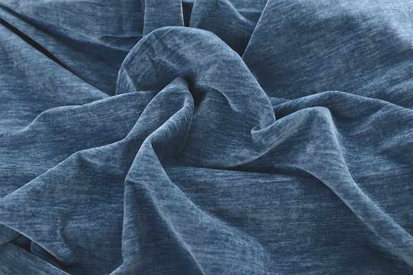 Трикотаж велюр меланж/синий 3989-PY/C#4