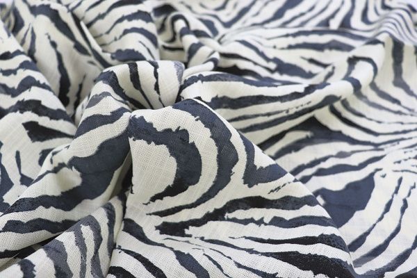 Лен TENCEL принт/зебра серо-молочная 3846-PY/D#2/C#1