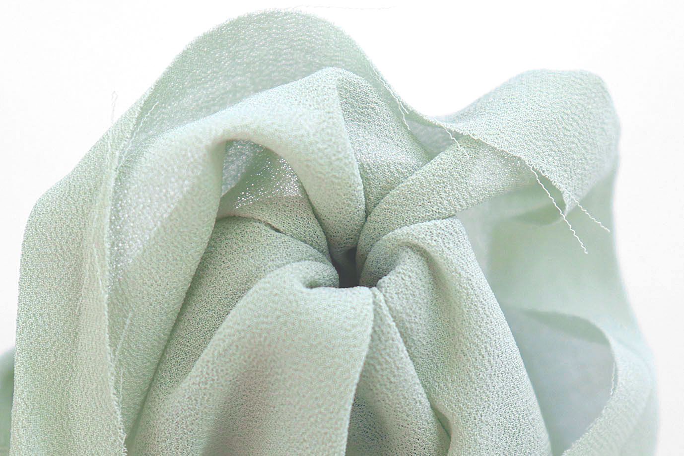 Шифон "Сахар" креп/мятный SSR-825/C#4