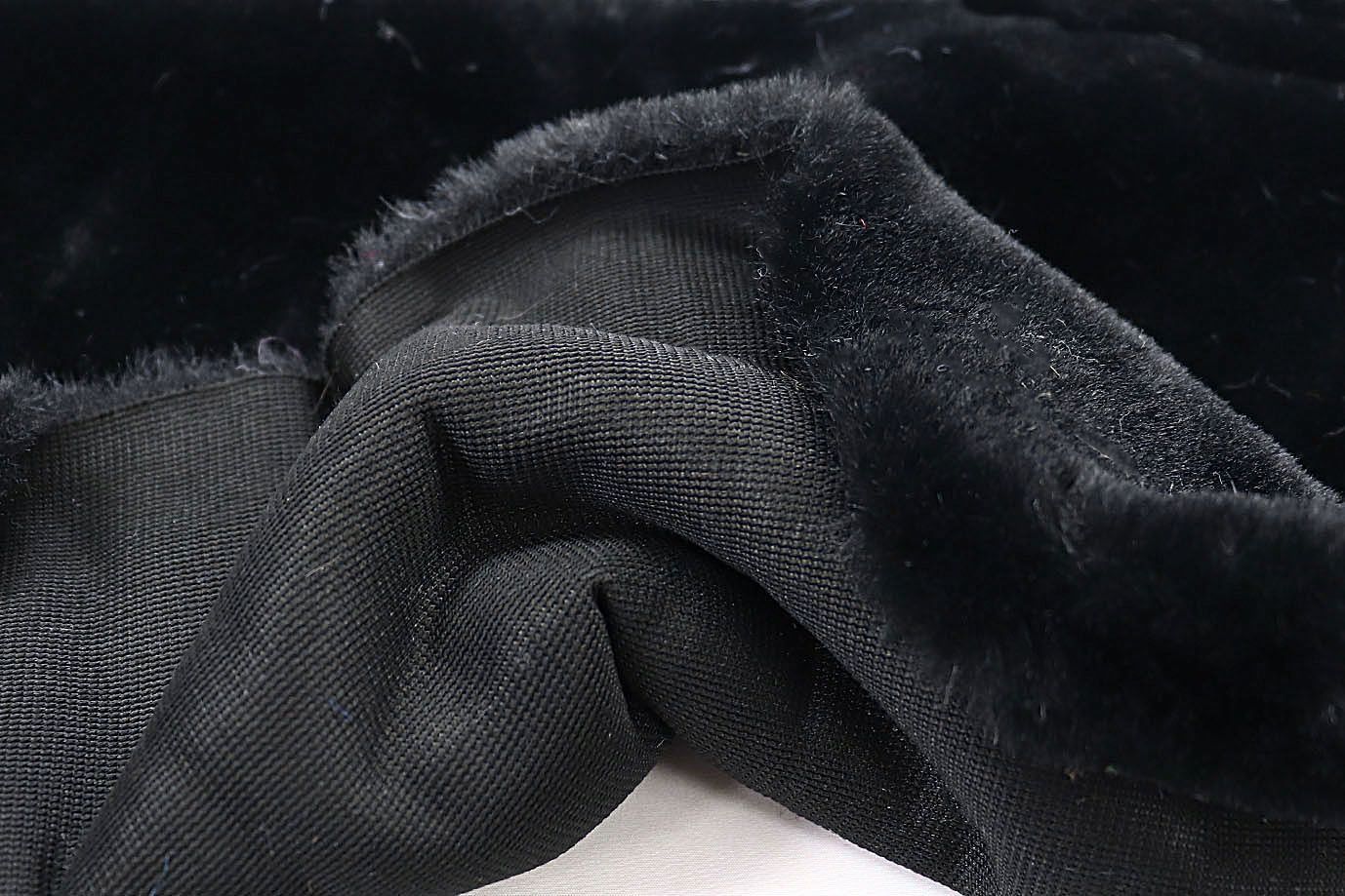 Искусственный мех "Кролик"/черный AP220524030/D#3062207/C#12