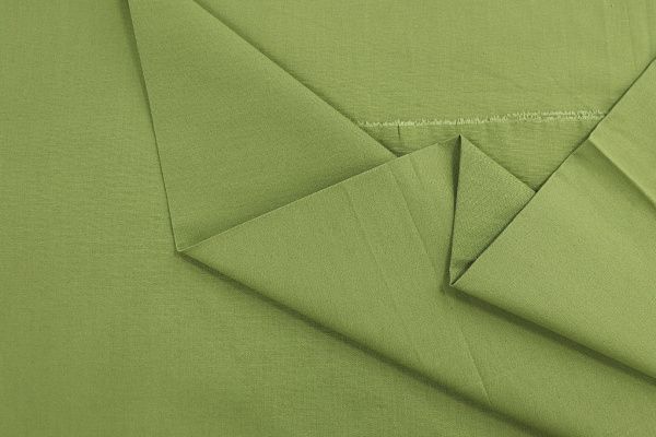 Хлопок "Поплин" стрейч/оливковый 3715-PY/C#19