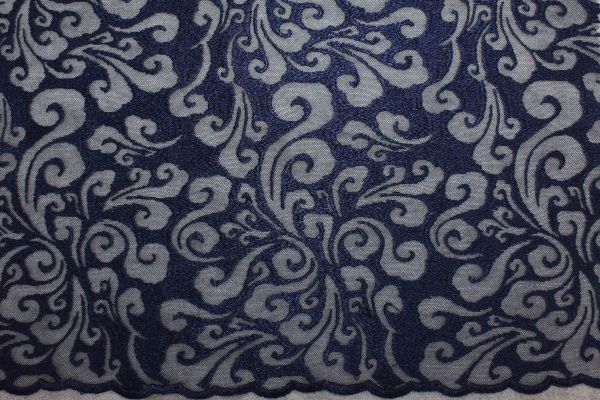 Сетка с вышивкой/темно-синий 2377-PY/C#4