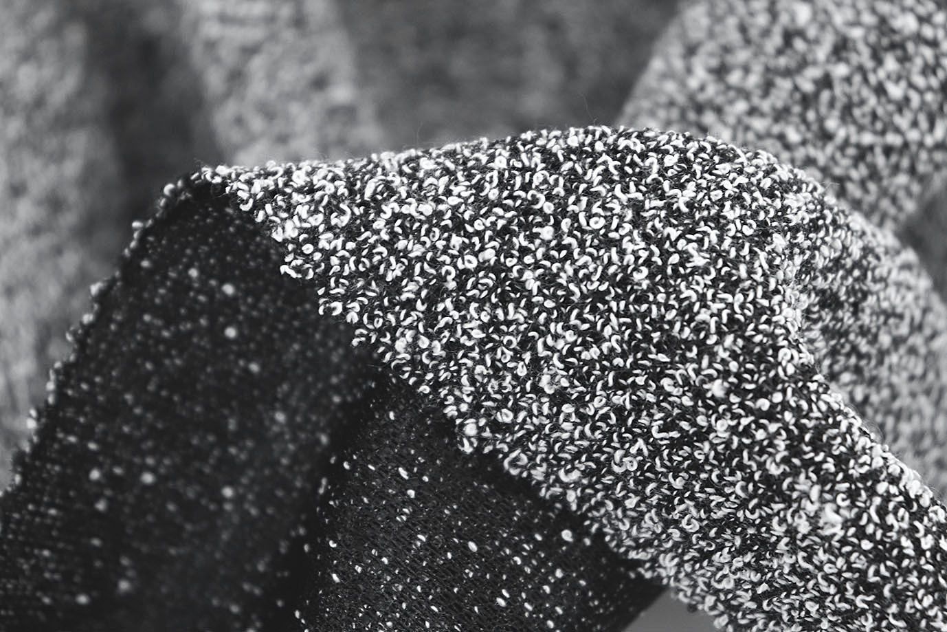 Трикотаж жаккард флок/серо-черный 3541-PY/C#1