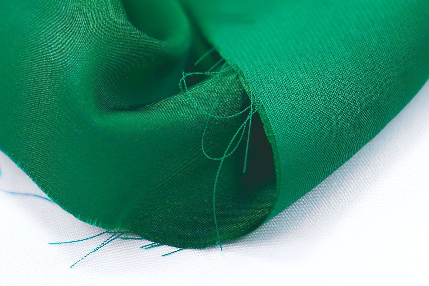 Шелк сатин/зеленый 7332/C#7