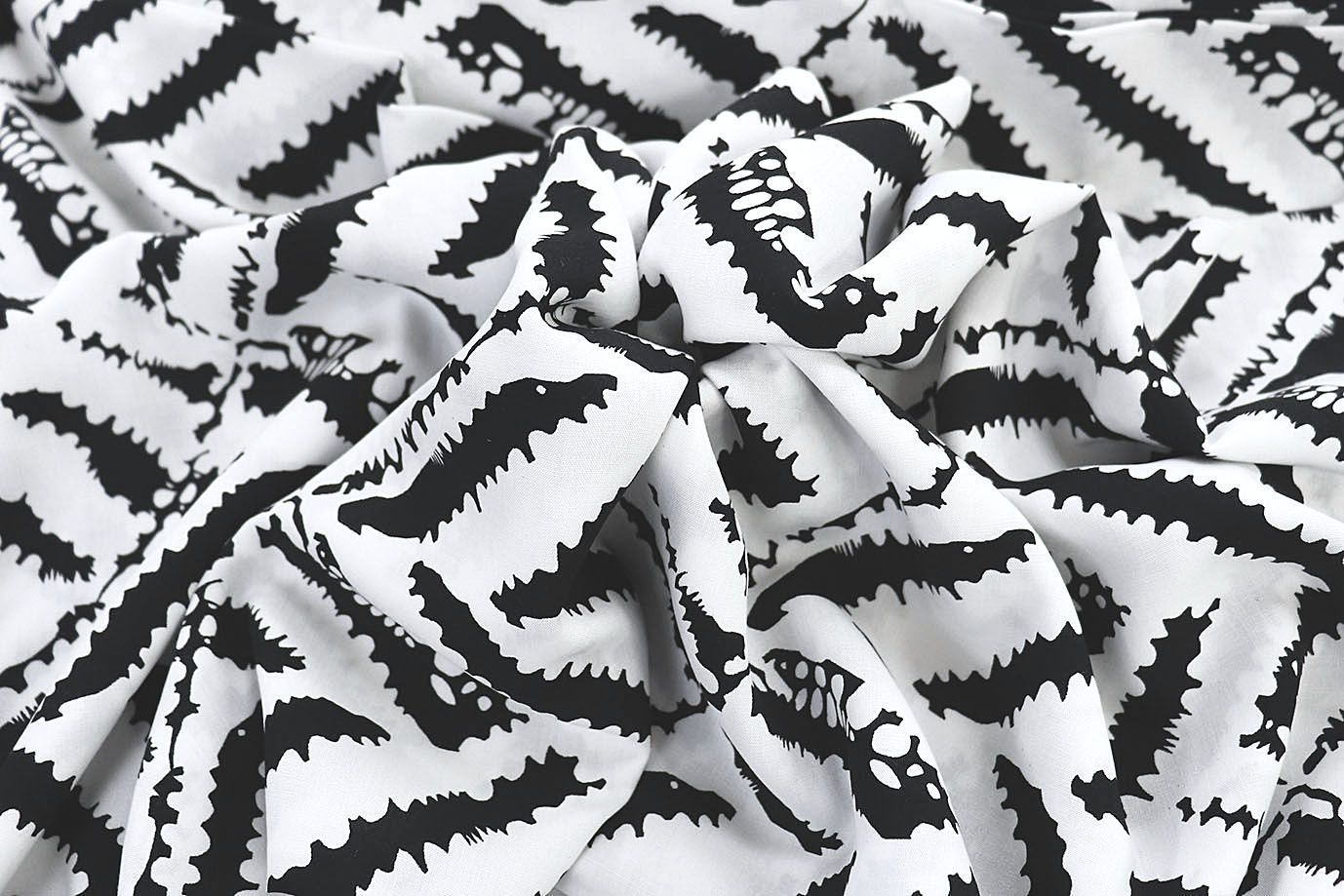 Штапель принт/черно-белый 1374-PY/D#45/C#2