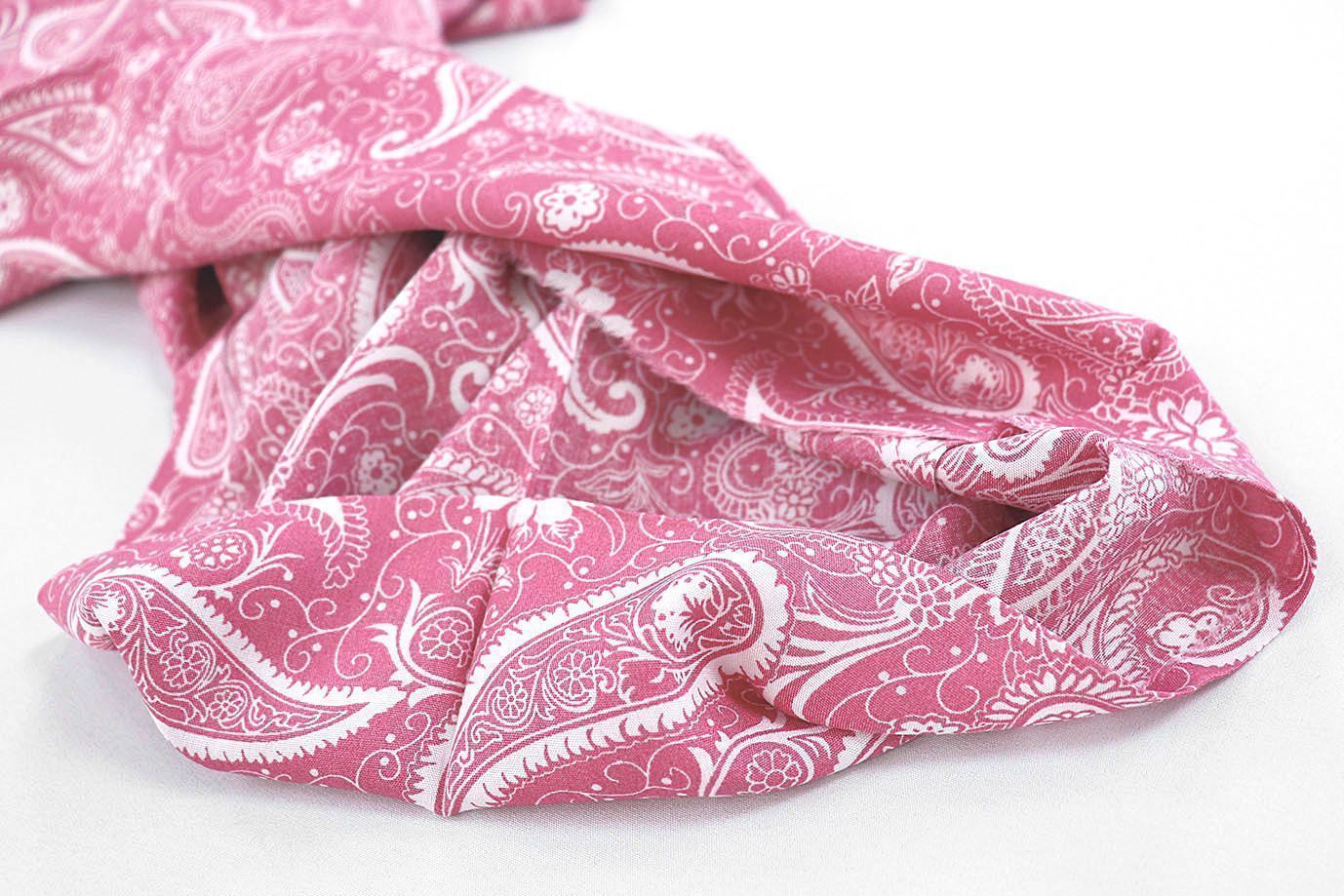 Штапель принт/узор белый на розовом 1374-PY/D#27/C#1