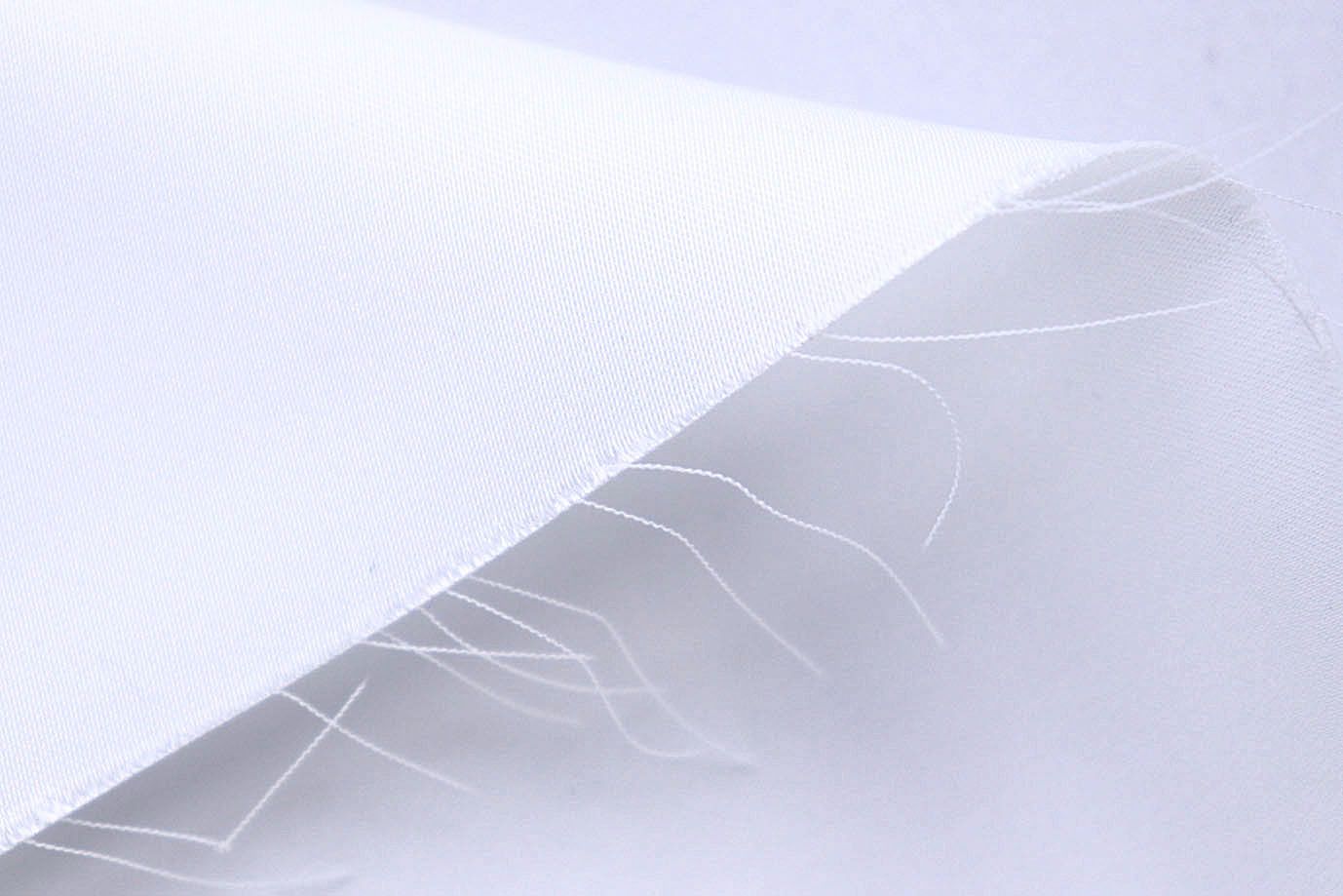 Шелк "Армани" двусторонний/белый 1434-PY/C#1