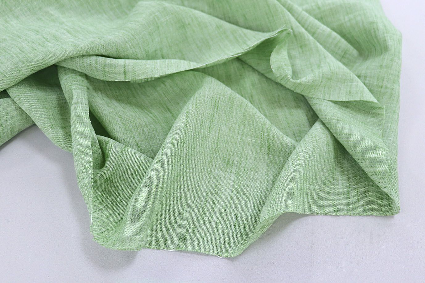 Лен меланж/зеленый 3886-PY/C#9