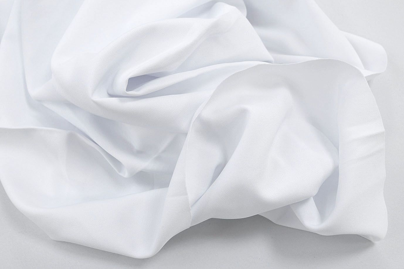 Костюмная ткань "Барби" стрейч/белый 4016-PY/C#1