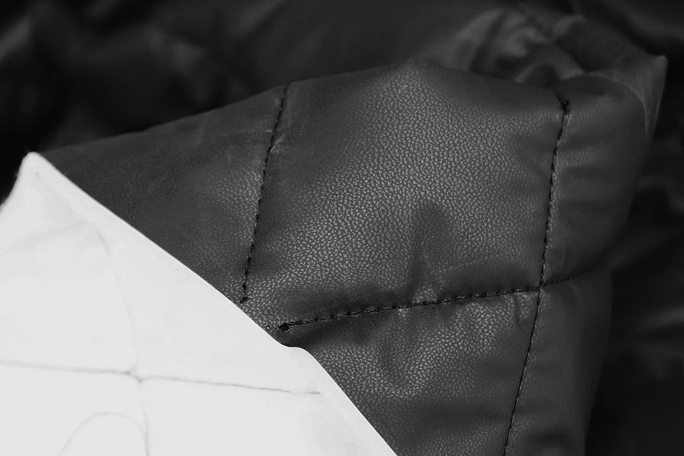 Ткань простеганная "Ромб"/черный 11015/8+холлофайбер 200