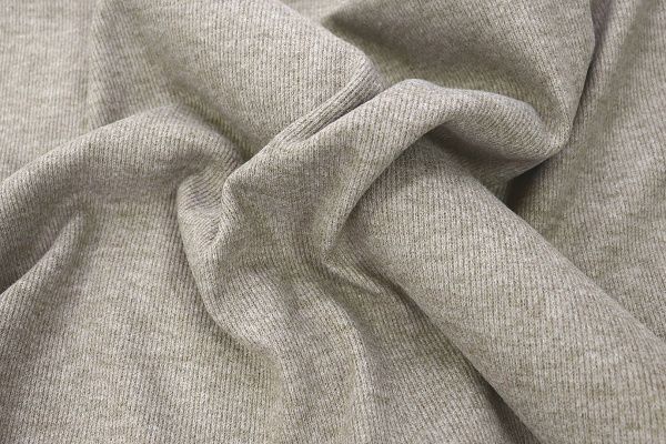 Трикотаж "Рибана"/бежево-серый 3506-PY/C#20