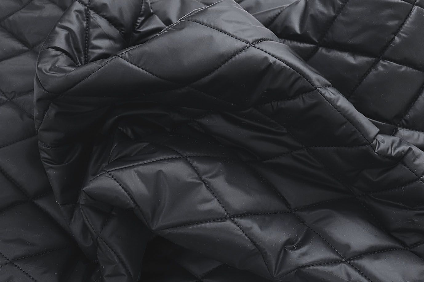 Ткань простеганная "Ромб" R10-7/черный 101027/302+CC120+30600070/629