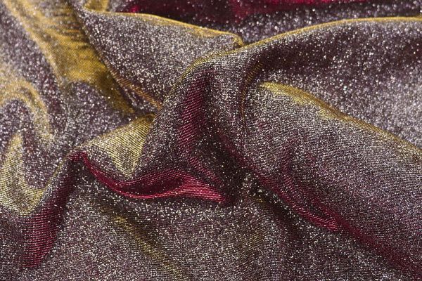 Трикотаж с люрексом на интерлоке/бордовый 1253-PY/C#30