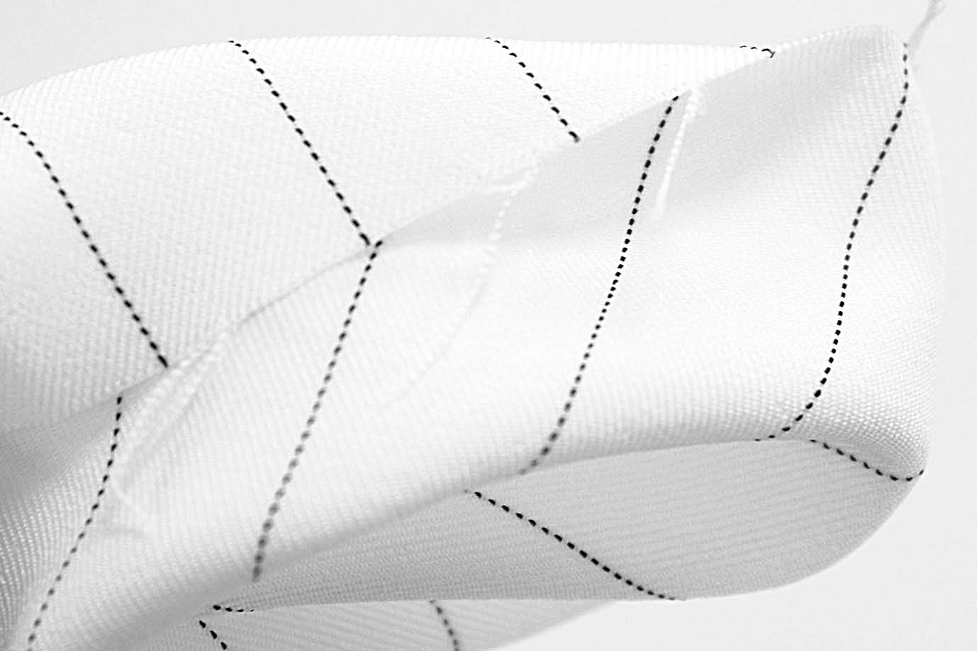 Костюмная ткань принт/полоска черная на белом 3965-PY/D#1/C#1