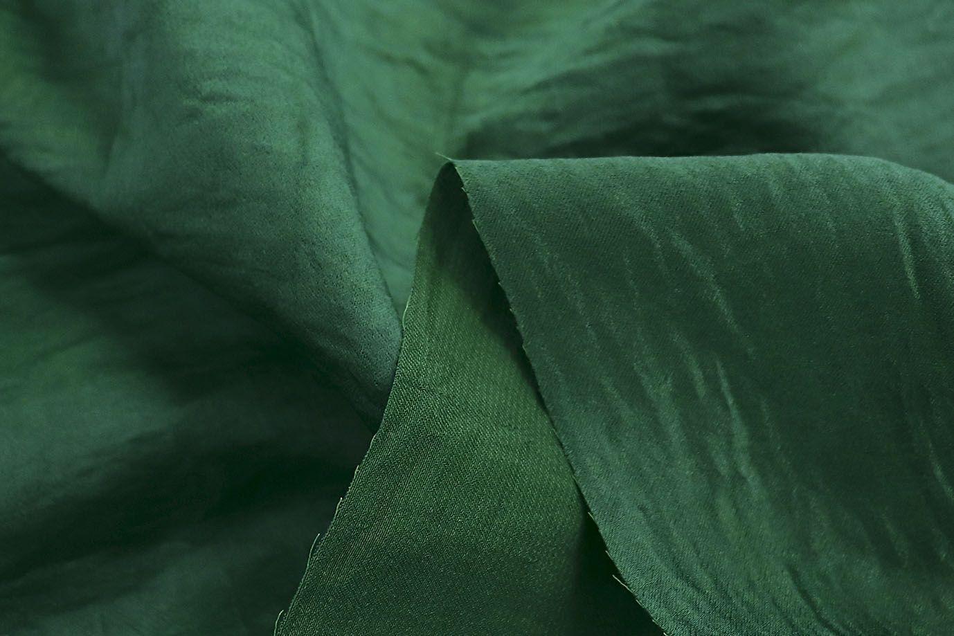 Шелк креш/темно-зеленый 3819-PY/C#13