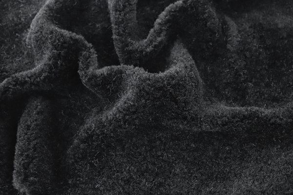 Искусственный мех "Барашек"/черный 1103-3105/C#22